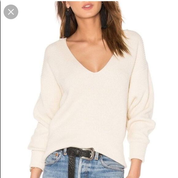 Free People Beach Ribbed Knit Sweater Top - Picture 1 of 4